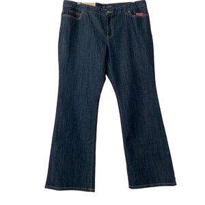 Michael Michael Kors Jeans Women Size 14P Blue Sausalito Bootcut Petite